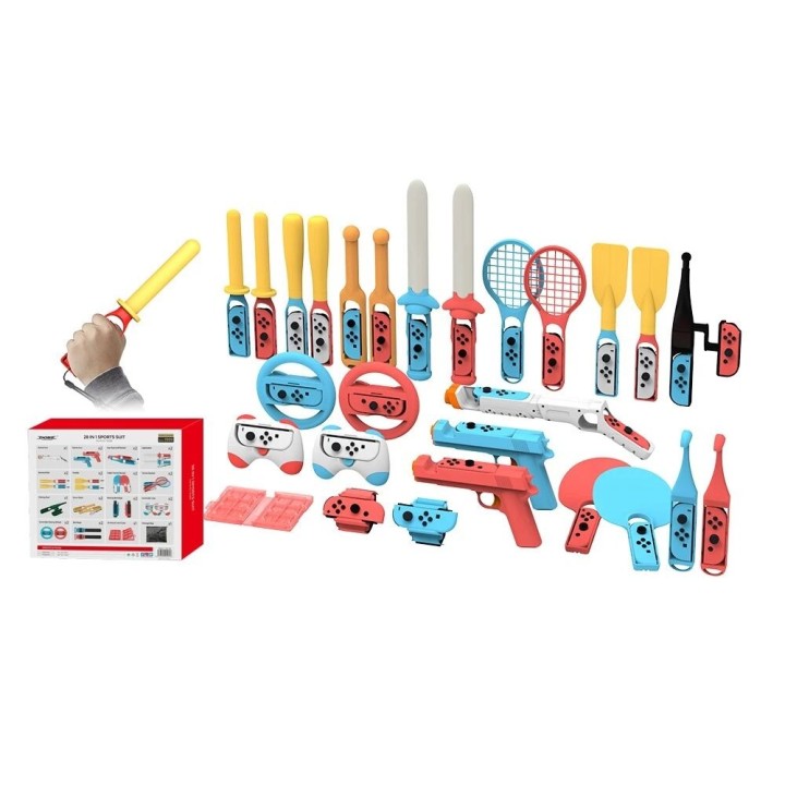 Kit d'accessoires sportifs 30 pcs pour Nintendo Switch DOBE TNS-2169