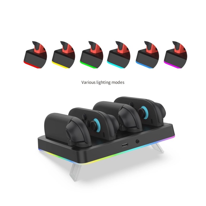 Station de charge pour 4 manettes Joy-Con Nintendo Switch 2 DOBE TNS-3160 noir