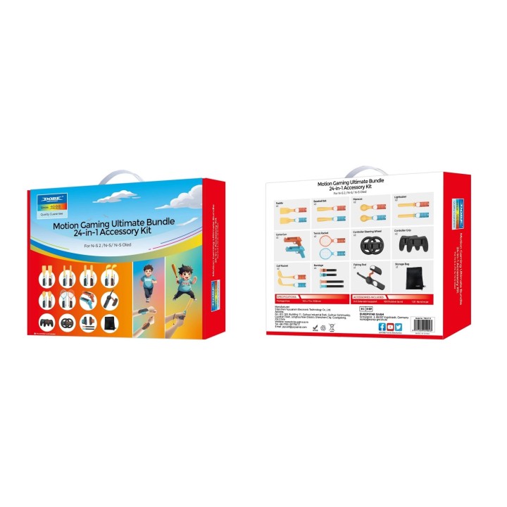 Kit de sport 24 pcs pour Nintendo Switch 2 DOBE TNS-5113