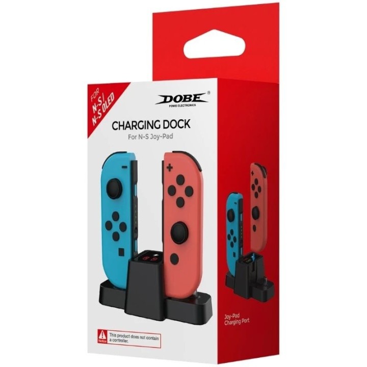 Station de charge pour 2 manettes Joy-Con pour Nintendo Switch Oled DOBE TNS-1181 noir