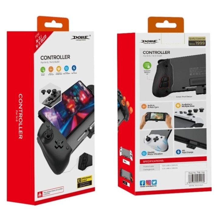 Manette de contrôle écran pour Nintendo Switch / Nintendo Switch OLED DOBE TNS-1125 noir