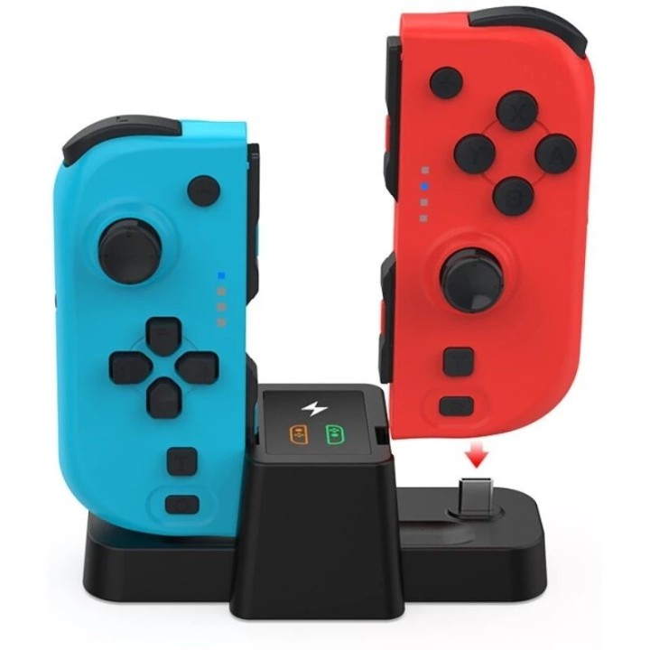 Station de charge pour 2 manettes Joy-Con pour Nintendo Switch Oled DOBE TNS-1181 noir