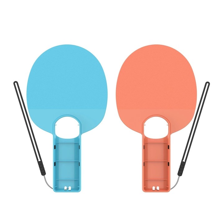 Raquettes de tennis de ping pong pour Nintendo Switch 2 et autres DOBE TNS-5135 (lot de 2) orange/bleu