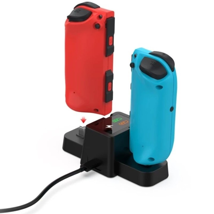 Station de charge pour 2 manettes Joy-Con pour Nintendo Switch Oled DOBE TNS-1181 noir