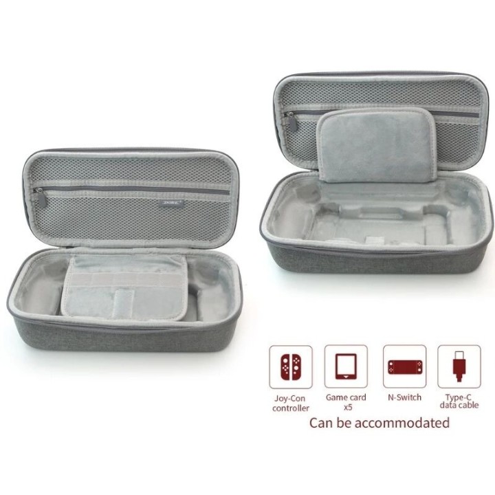 Sac de rangement de manettes pour Nintendo Switch DOBE TNS-3131 gris