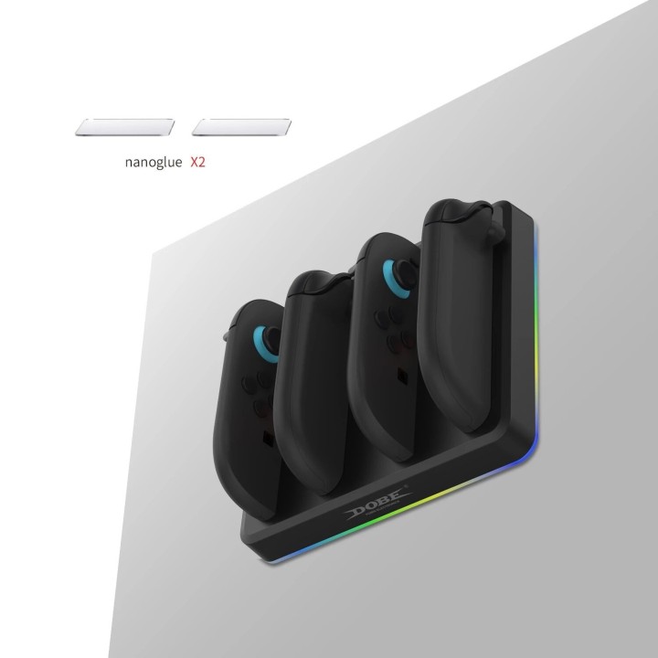 Station de charge pour 4 manettes Joy-Con Nintendo Switch 2 DOBE TNS-3160 noir