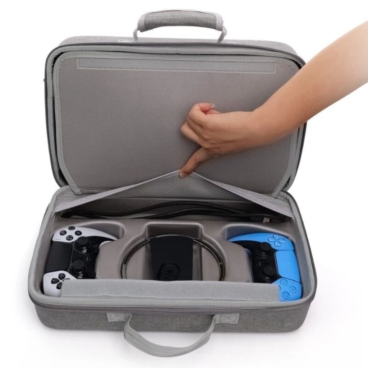 Sac de rangement pour PlayStation 5 / PS5 gris/noir DOBE TP5-3590 gris