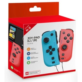 Manettes Joy-Con (L/R) pour Nintendo Switch DOBE TNS-0163 rouge/bleu