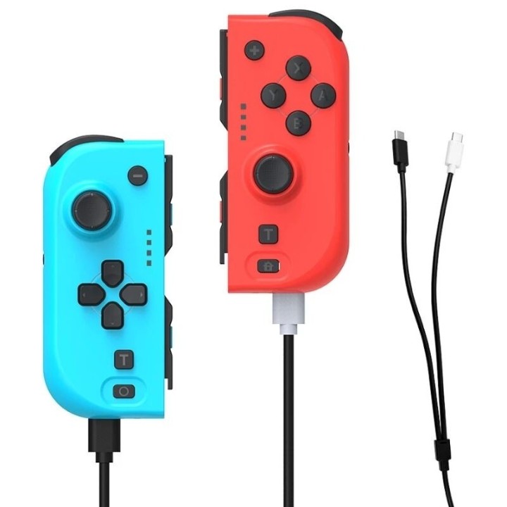 Manettes Joy-Con (L/R) pour Nintendo Switch DOBE TNS-0163 rouge/bleu