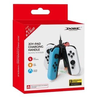 Station de charge pour 4 controleurs manettes Joy-Con pour Nintendo Switch DOBE TNS-1180 bleu/vert/blanc
