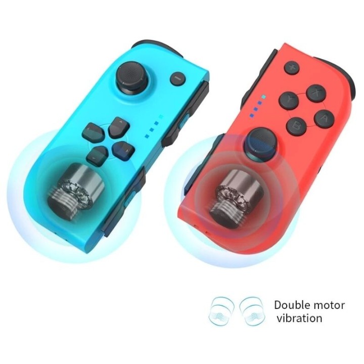 Manettes Joy-Con (L/R) pour Nintendo Switch DOBE TNS-0163 rouge/bleu