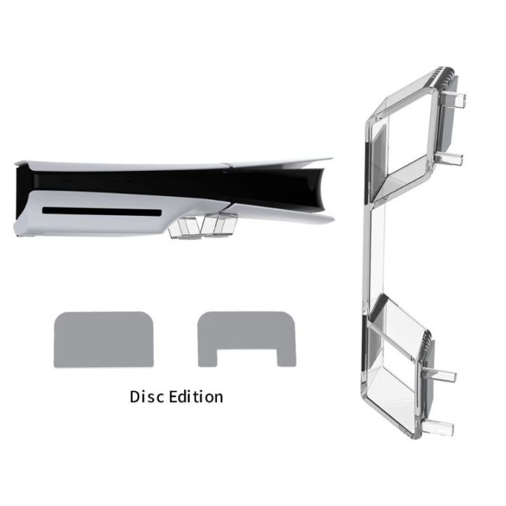 Support à l'horizontal pour PlayStation 5 / PS5 Slim DOBE TP5-3582 transparent