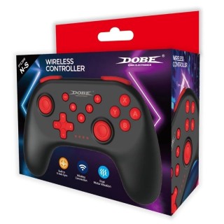 Manette Bluetooth pour Nintendo Switch DOBE TNS-0117 noir/rouge