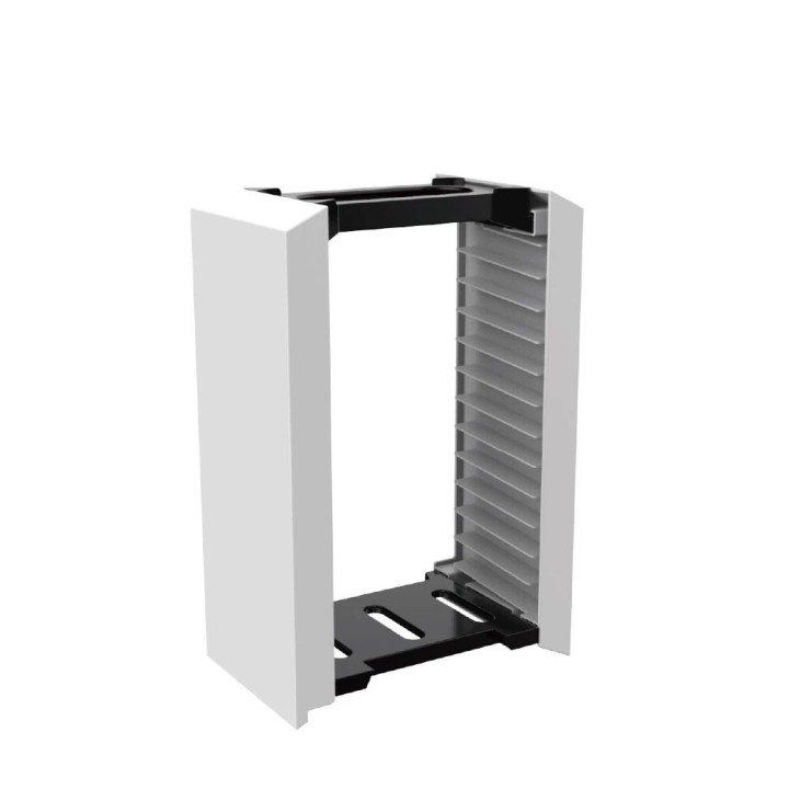 Support de rangement 12 niveaux pour boite de jeux PlayStation 5 / PS5 DOBE TP5-0520 blanc