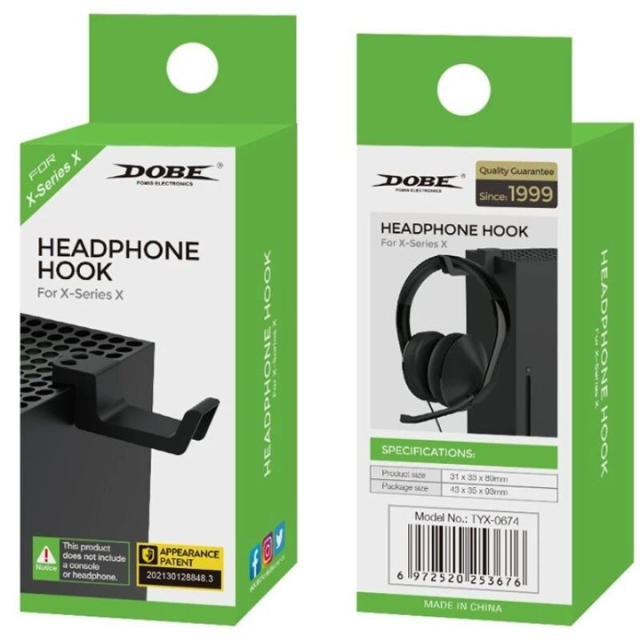 Support pour casque sur Xbox Series X DOBE TYX-0674 noir