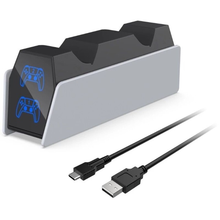 Station de charge pour 2 manettes PlayStation 5 / PS5 DOBE TP5-3571A noir