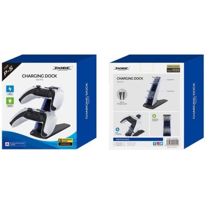 Station de charge pour 2 manettes PlayStation 5 / PS5 DOBE TP5-0585S