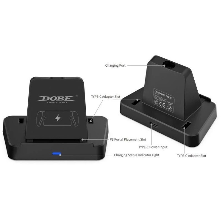 Station de charge pour PlayStation Portal DOBE TP5-3553 noir