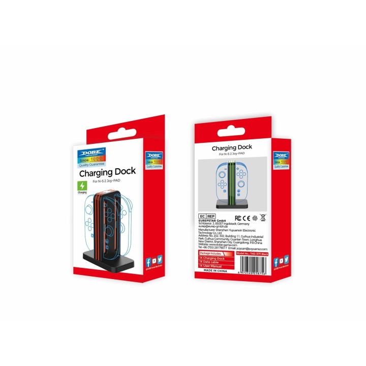 Station de charge 4 manettes Joy-Con pour Nintendo Switch 2 DOBE TNS-3171 noir
