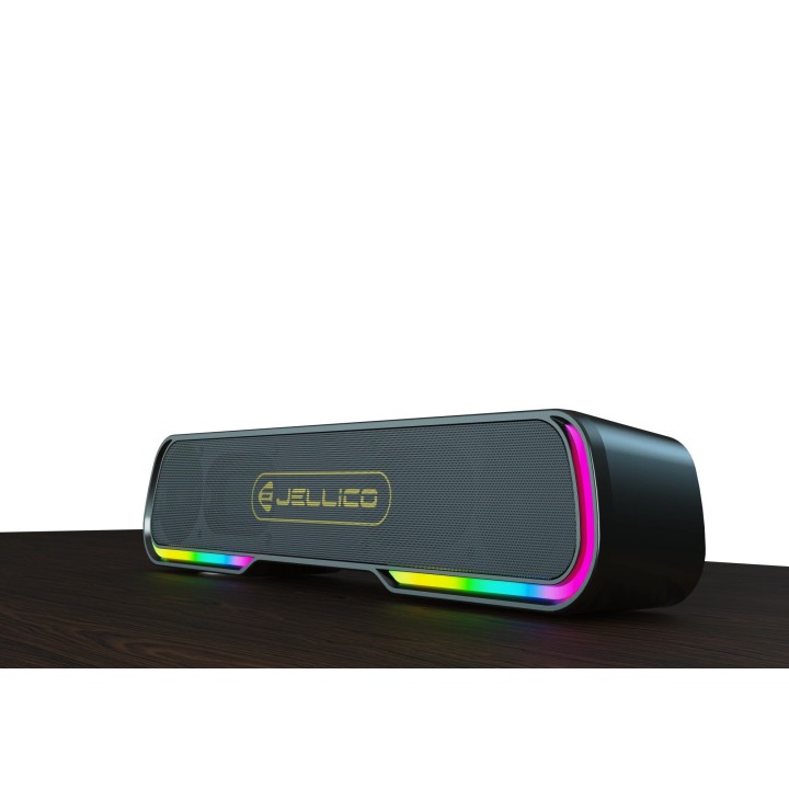 Enceinte sans fil bluetooth avec effets lumineux dynamiques JELLICO DS2 noir