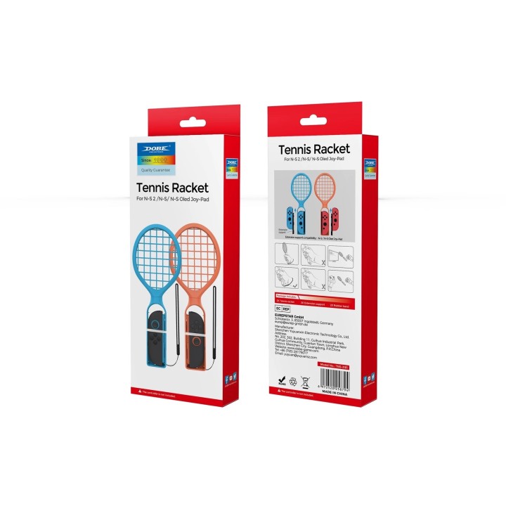 Raquettes de tennis (lot de 2) pour Nintendo Switch 2 et autres DOBE TNS-3181