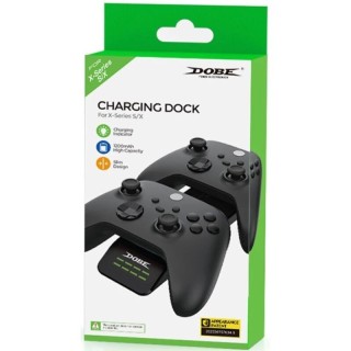 Station de charge pour 2 manettes Xbox Series One / Serie S / Serie X DOBE TYX-0606 noir