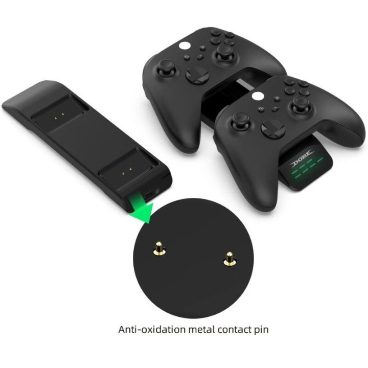 Station de charge pour 2 manettes Xbox Series One / Serie S / Serie X DOBE TYX-0606 noir