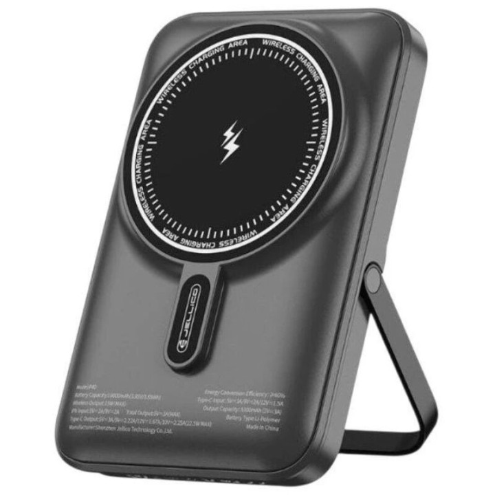 Power Bank (Batterie Externe) Magsafe Ultraslim 10000mAh 15W JELLICO P40 noir