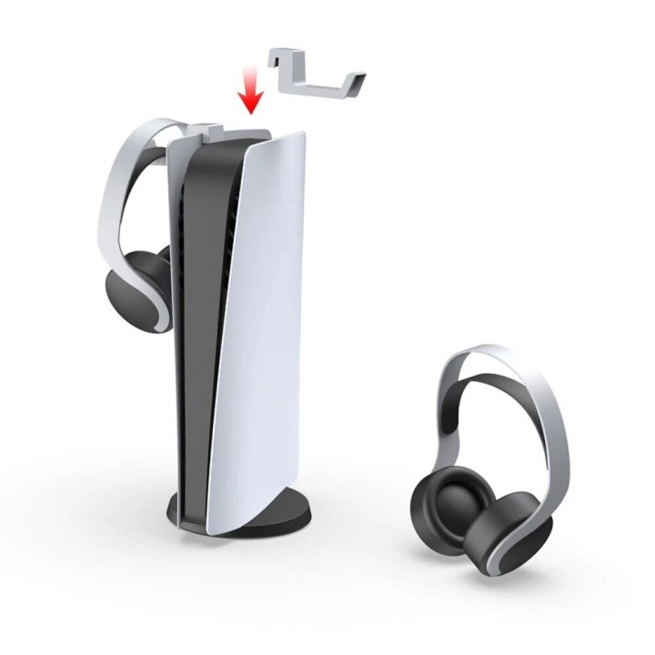 Support pour casque sur PlayStation 5 / PS5 DOBE TP5-0595 blanc