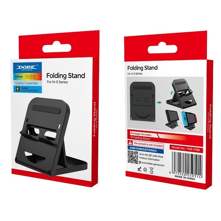 Support pliant pour Nintendo Switch 2 et autres DOBE TNS-1788 noir