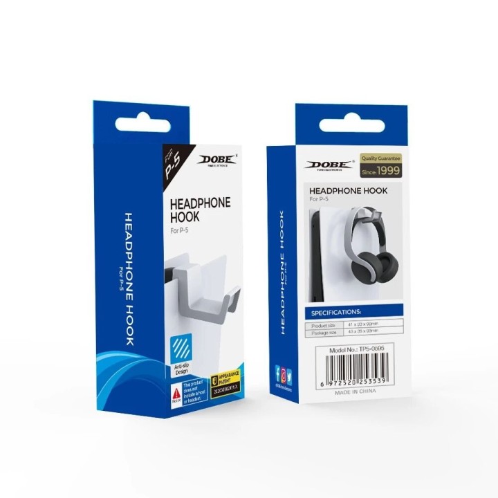 Support pour casque sur PlayStation 5 / PS5 DOBE TP5-0595 blanc