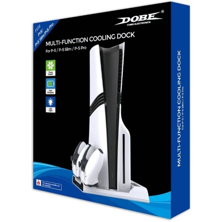 Station de charge multifonctions, refroidissement, charge 2 manettes pour PlayStation 5 / PS5 DOBE TP5-0599