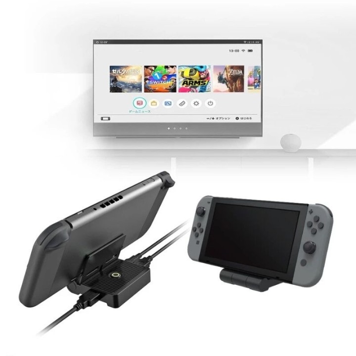 Station de conversion HDMI pour Nintendo Switch à un écran TV DOBE TNS-19305 noir