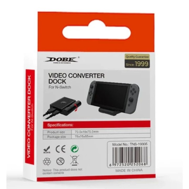Station de conversion HDMI pour Nintendo Switch à un écran TV DOBE TNS-19305 noir