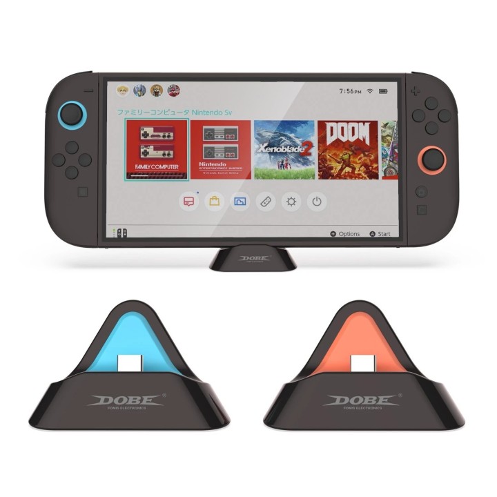 Station de charge pour Nintendo Switch 2 et autres OLED DOBE TNS-3170 noir