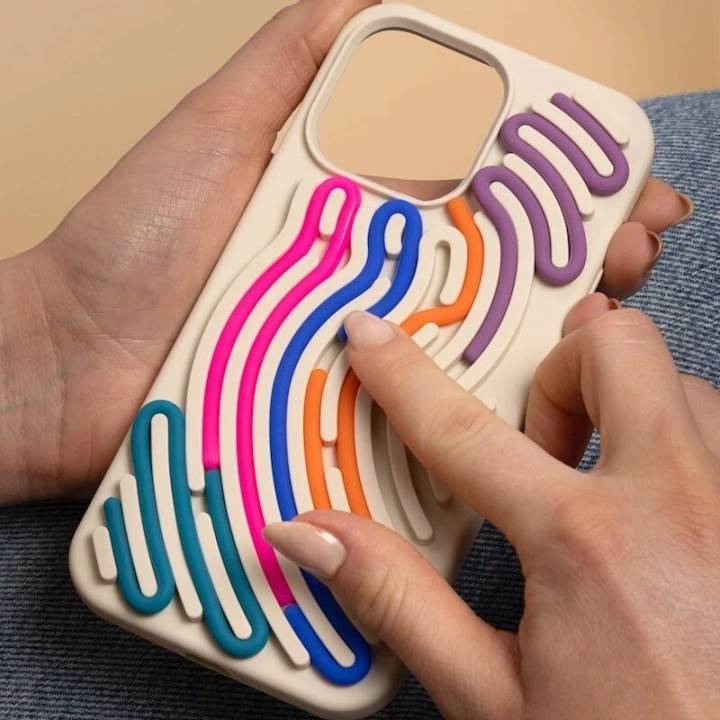 Coque ARTLINE 3D iPhone 16 beige