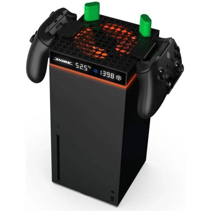 Support, station de charge et ventilateur de refroidissement pour Xbox Serie S / Serie X avec fonction de controle de températur