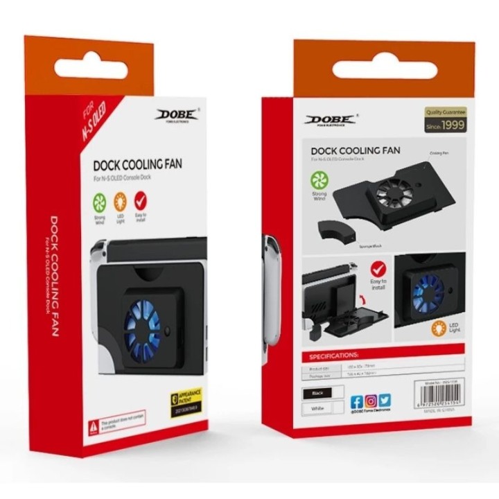 Ventilateur de refroidissement pour station d'accueil Nintendo Switch OLED DOBE TNS-1136
