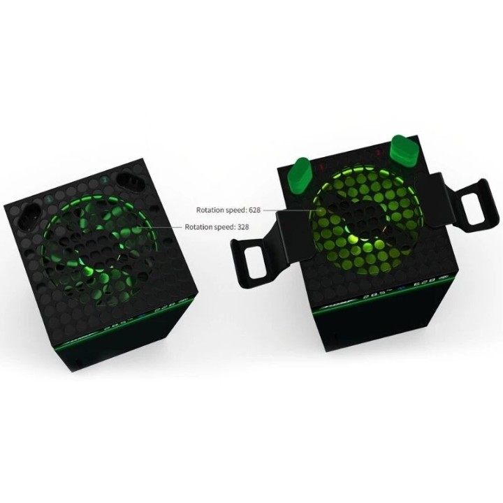 Support, station de charge et ventilateur de refroidissement pour Xbox Serie S / Serie X avec fonction de controle de températur