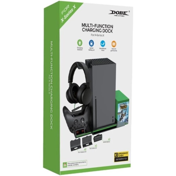 Support, station de charge multifonction pour Xbox Series X / Series One DOBE TYX-1622 noir