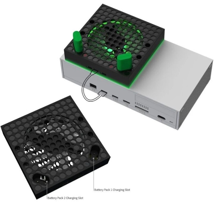 Support, station de charge et ventilateur de refroidissement pour Xbox Serie S / Serie X avec fonction de controle de températur
