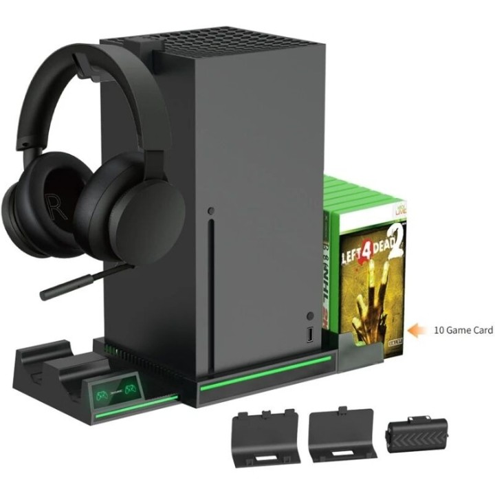 Support, station de charge multifonction pour Xbox Series X / Series One DOBE TYX-1622 noir