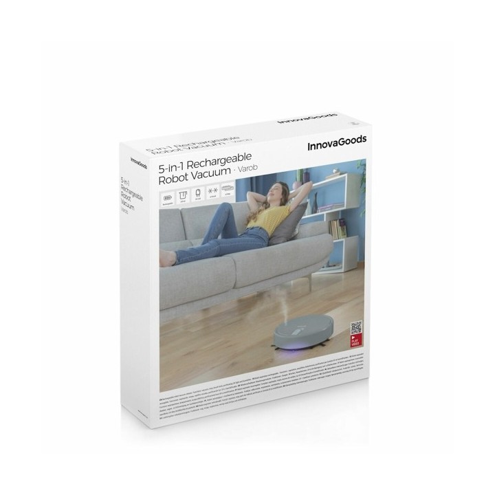 Robot Aspirateur Rechargeable Multifonction 5 en 1 Varob InnovaGoods
