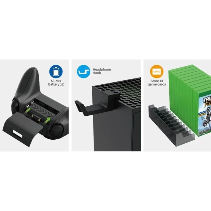 Support, station de charge multifonction pour Xbox Series X / Series One DOBE TYX-1622 noir
