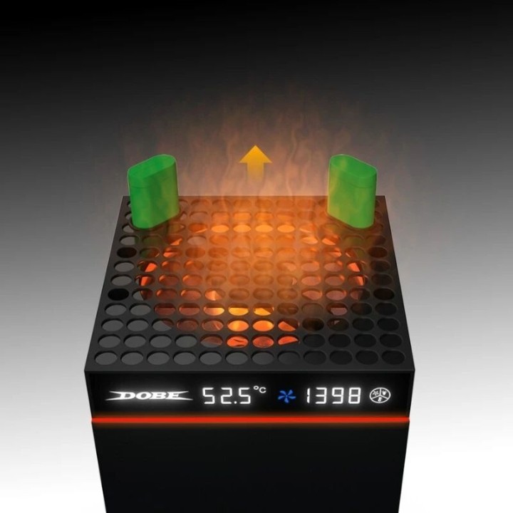 Support, station de charge et ventilateur de refroidissement pour Xbox Serie S / Serie X avec fonction de controle de températur