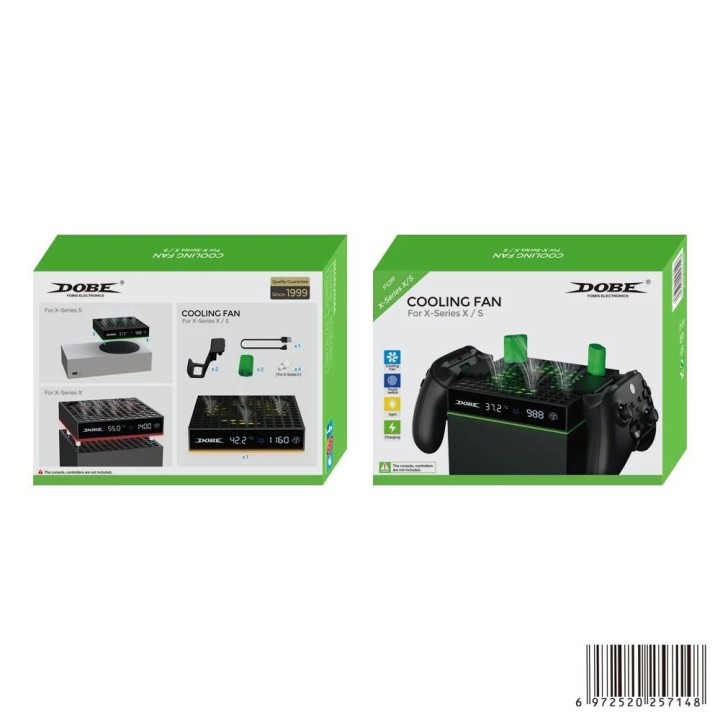 Support, station de charge et ventilateur de refroidissement pour Xbox Serie S / Serie X avec fonction de controle de températur