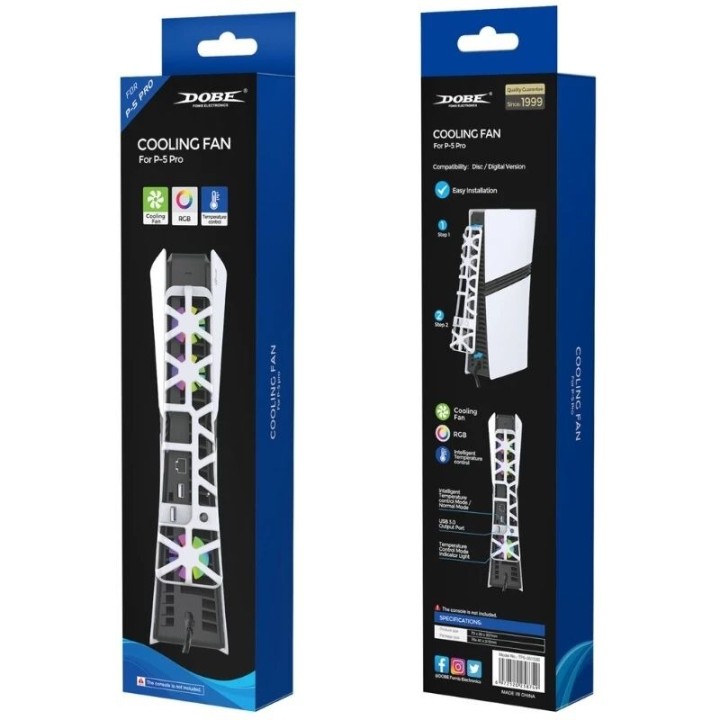 Ventilateur de refroidissement pour PlayStation 5 / PS5 Pro DOBE TP5-35153S