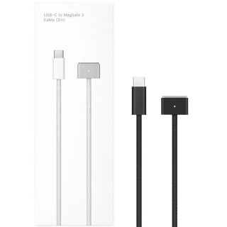 Cable compatible Macbook Magsafe 3 USB-C 140W noir