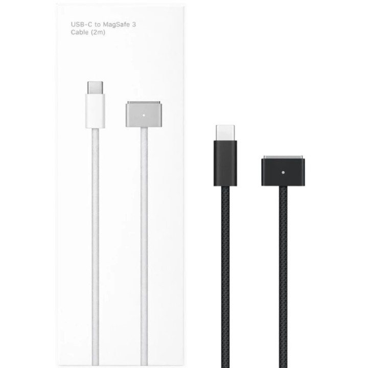 Cable compatible Macbook Magsafe 3 USB-C 140W noir