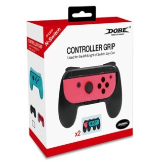 Poignées pour manette (lot de 2) de Nintendo Switch OLED DOBE TNS-851B noir noir